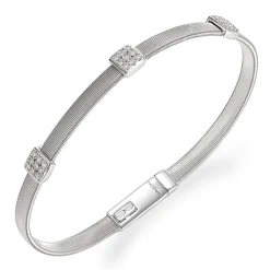 Marco Bicego Masai 18ct White Gold Diamond Bracelet