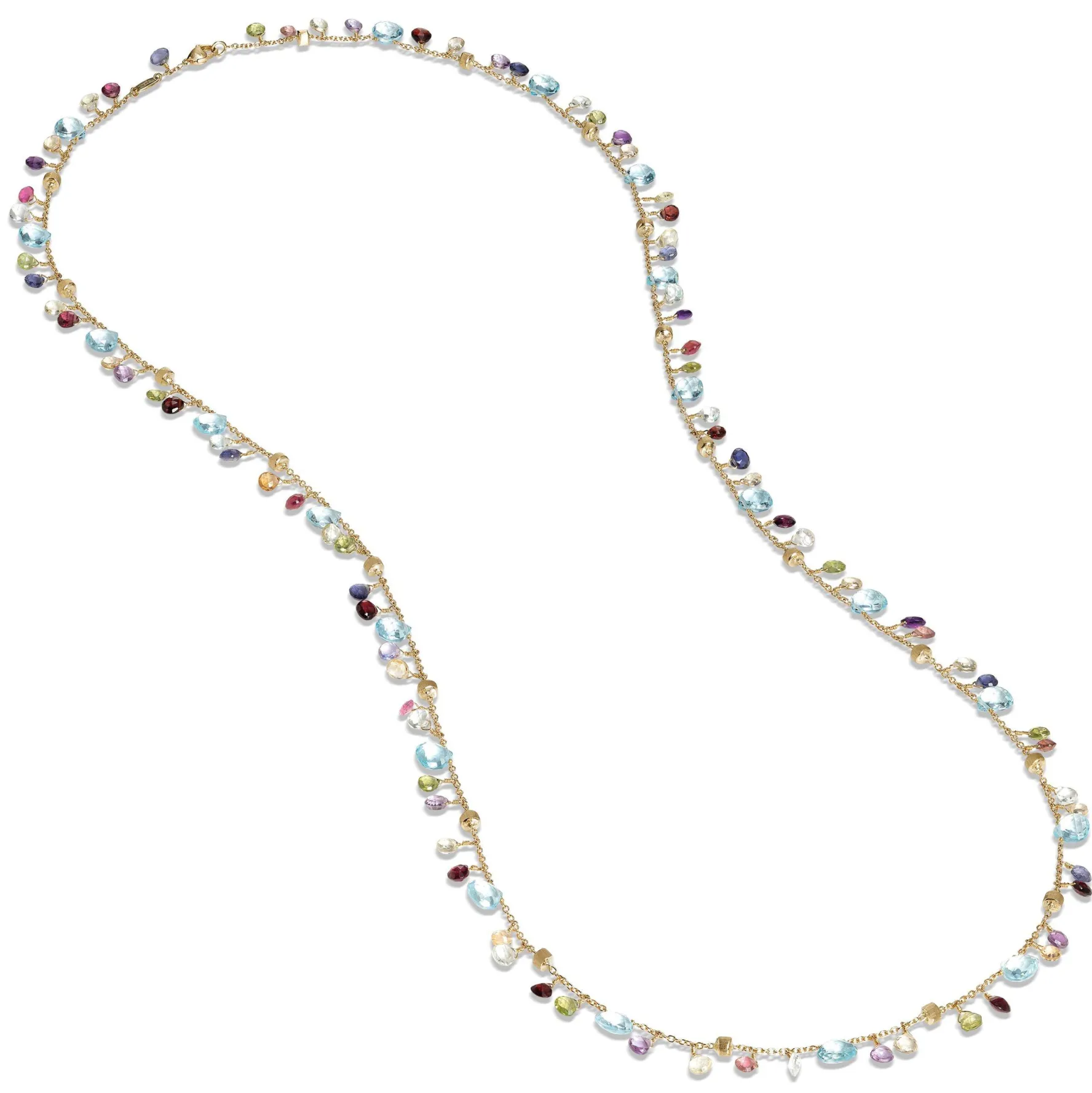 Marco Bicego Paradise 18ct Yellow Gold Gemstone Sautoir Necklace