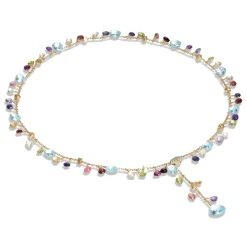 Marco Bicego Paradise 18ct Yellow Gold Diamond and Gemstone Necklace