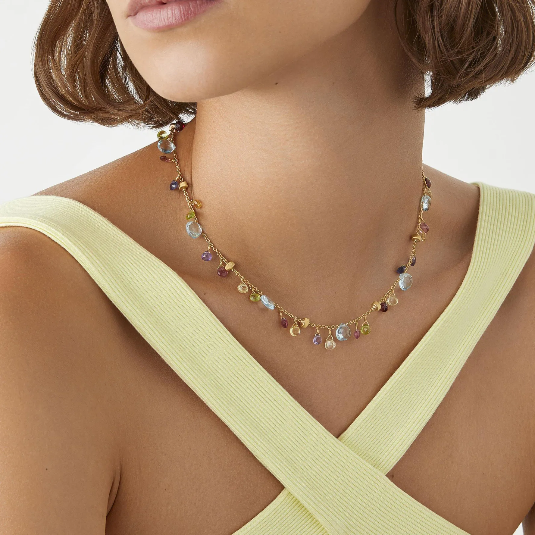 Marco Bicego Paradise 18ct Yellow Gold Gemstone Necklace