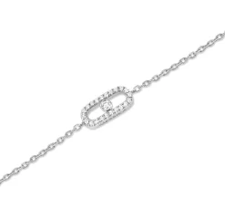 Messika Care(s) White Gold Diamond Pavé Bracelet