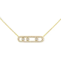 Messika Move Pavé 18ct Yellow Gold Diamond Necklace