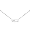 Messika Move Uno 18ct White Gold Diamond Necklace