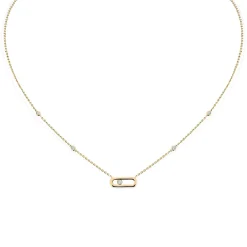 Messika Move Uno 18ct Yellow Gold Diamond Necklace