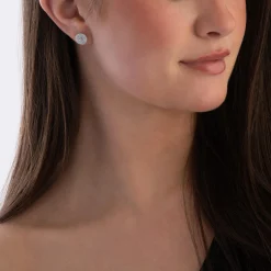 Michael Kors Brilliance Silver Cubic Zirconia Stud Earrings