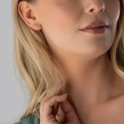 Michael Kors 14ct Yellow Gold Plated Stud Earrings