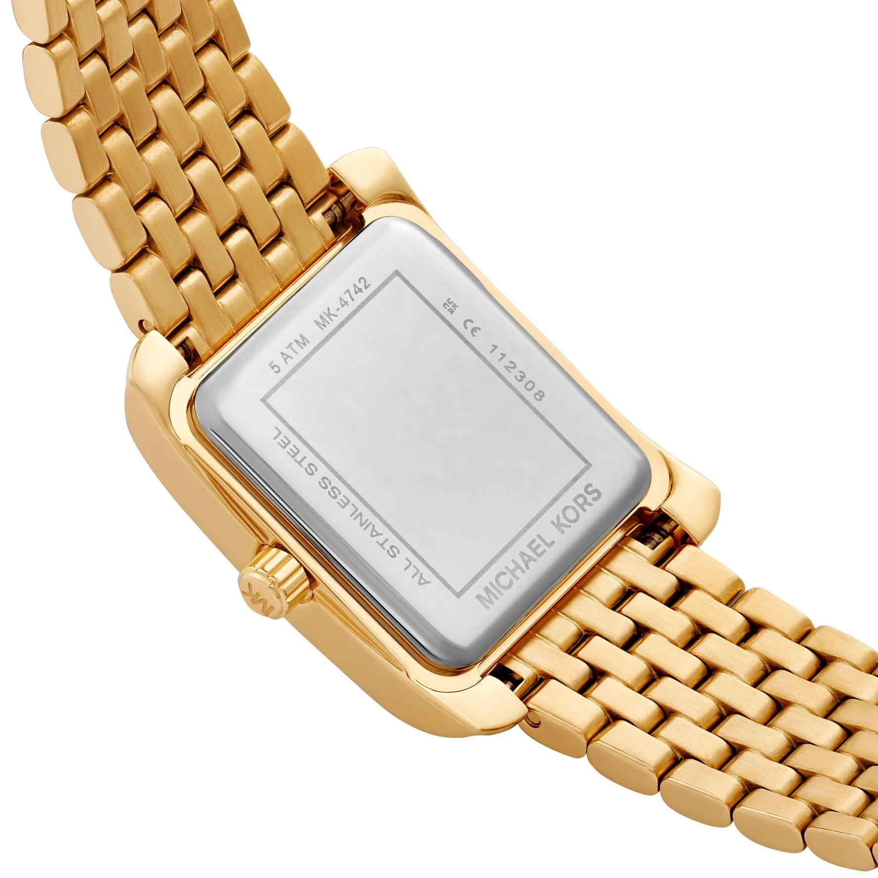 Michael Kors Emery 33mm Yellow Gold Tone Crystal Ladies Watch