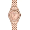 Michael Kors Harlowe 33mm Rose Gold Tone Crystal Ladies Watch