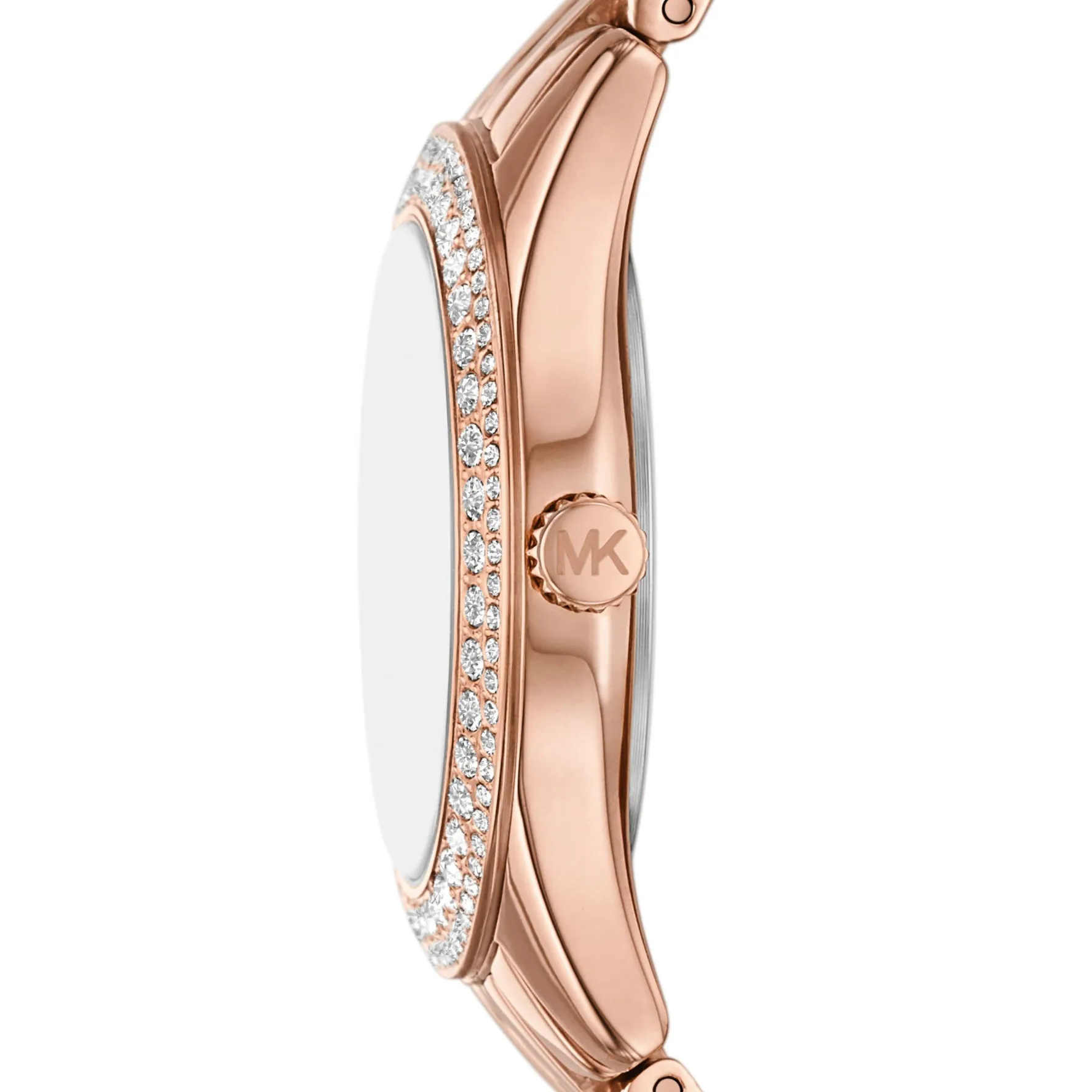 Michael Kors Harlowe 33mm Rose Gold Tone Crystal Ladies Watch