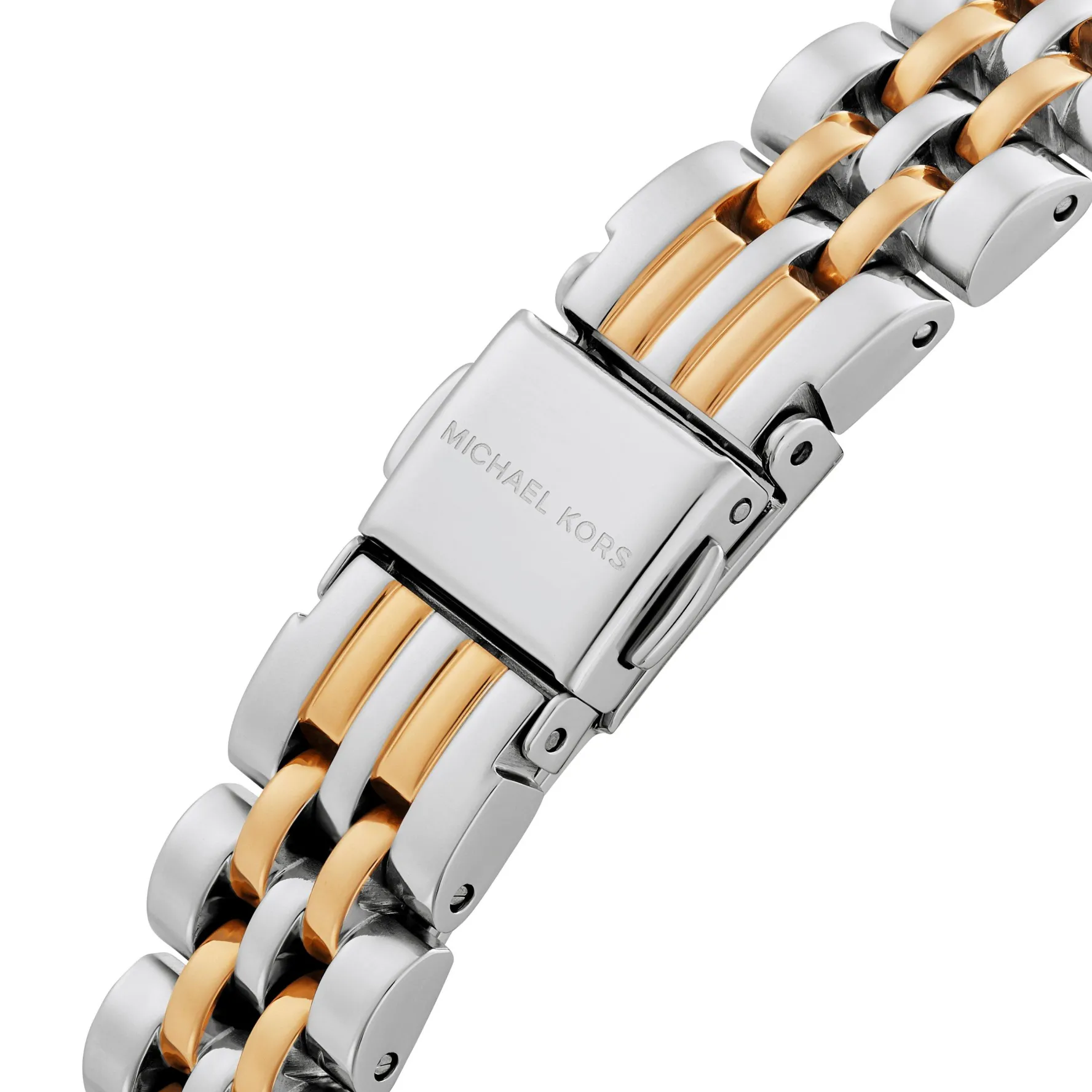 Michael Kors Lexington 26mm Stainless Steel and Yellow Gold Tone Crystal Ladies Watch