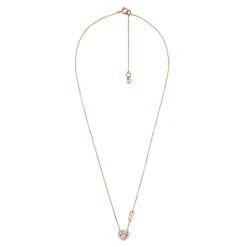 Michael Kors Rose Gold Tone Brilliance Heart Pendant