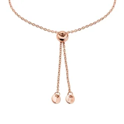 Michael Kors Rose Gold Tone Brilliance Heart Slider Bracelet