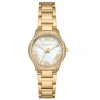 Michael Kors Sage 31mm Yellow Gold Tone Crystal Ladies Watch