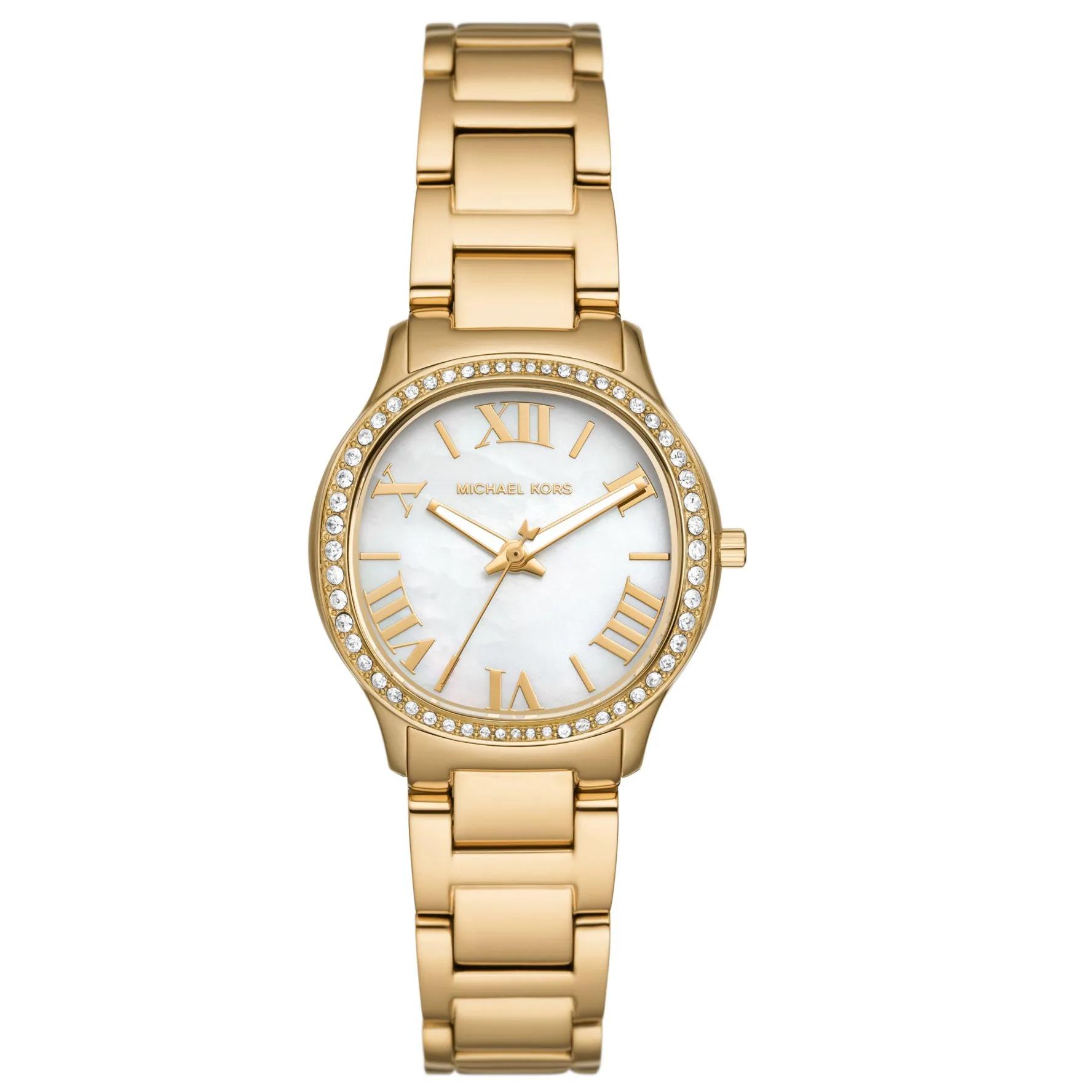 Michael Kors Sage 31mm Yellow Gold Tone Crystal Ladies Watch