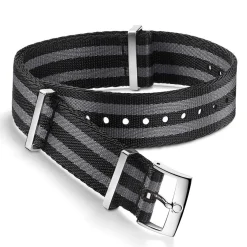OMEGA Black and Grey Nato Watch Strap