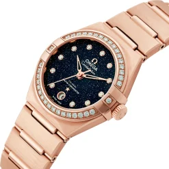 OMEGA Constellation 29mm 18K Rose Gold Diamond Automatic Ladies Watch