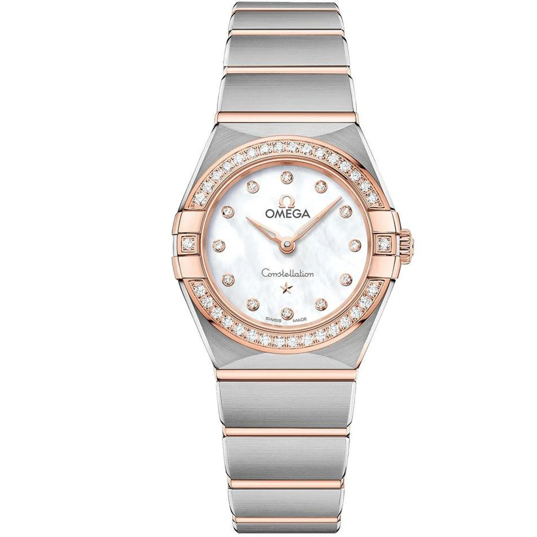 OMEGA Constellation 25mm 18K Sedna Gold Diamond Ladies Watch