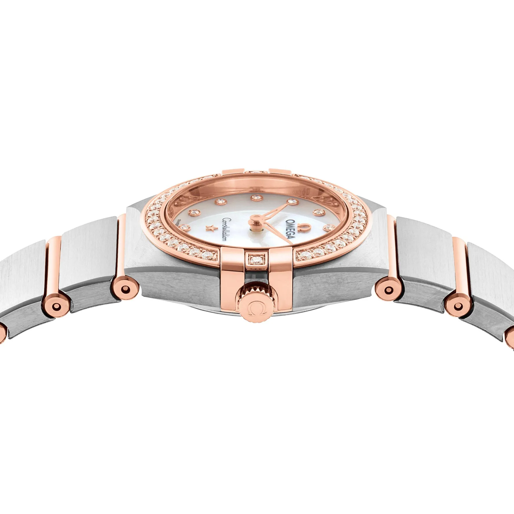 OMEGA Constellation 25mm 18K Sedna Gold Diamond Ladies Watch