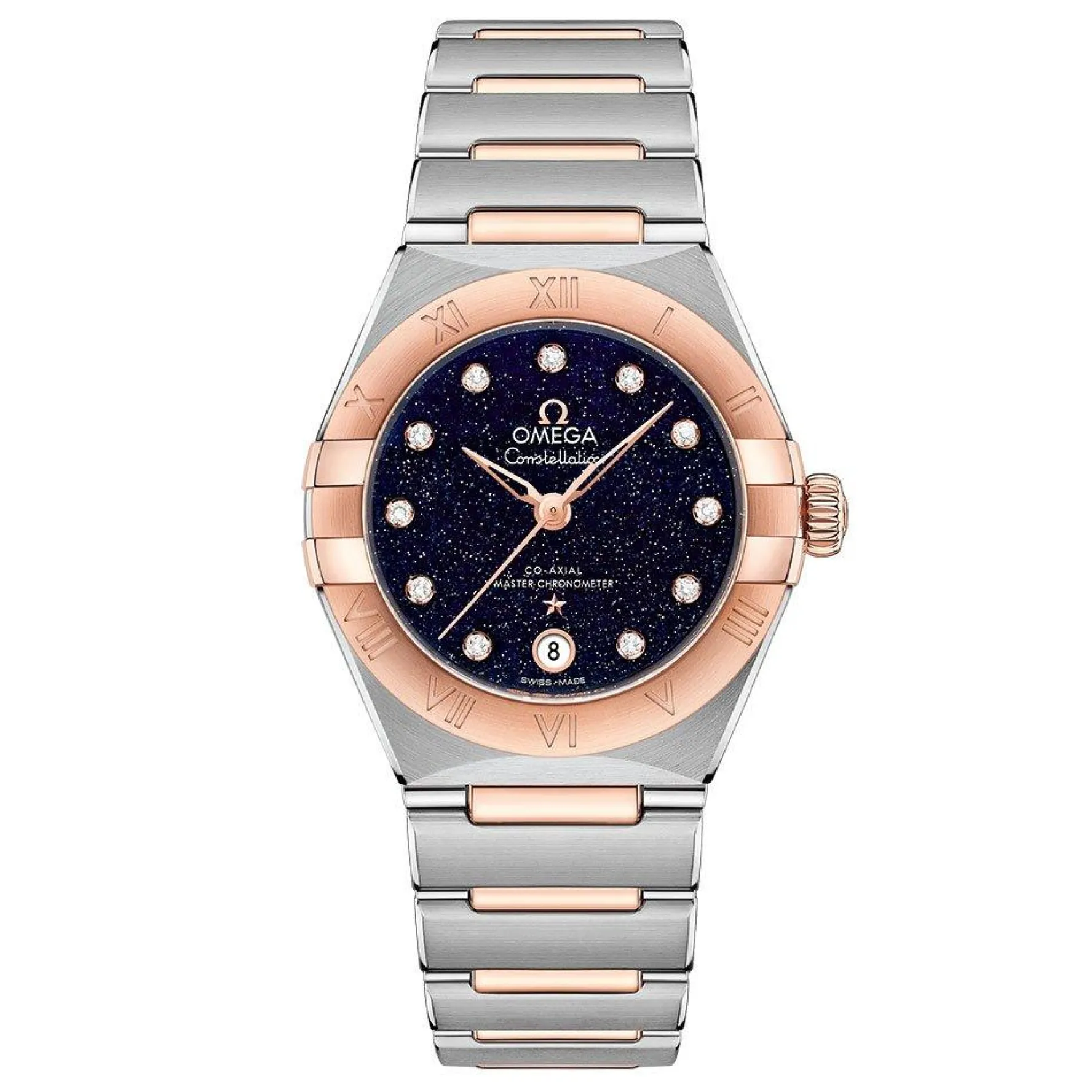 OMEGA Constellation 29mm 18K Rose Gold Diamond Automatic Ladies Watch