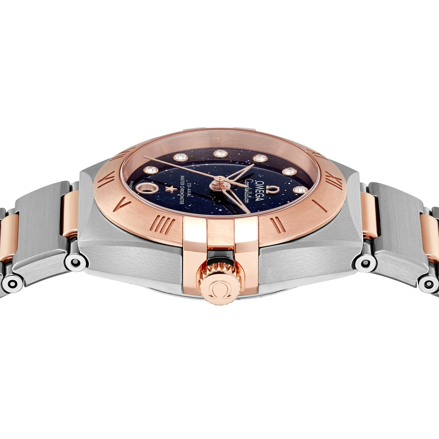 OMEGA Constellation 29mm 18K Rose Gold Diamond Automatic Ladies Watch