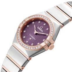 OMEGA Constellation 25mm Stainless Steel and 18K Sedna Gold Diamond Ladies Watch