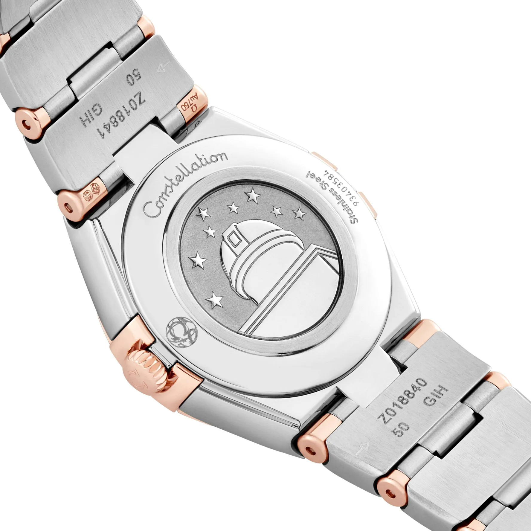 OMEGA Constellation 25mm Stainless Steel and 18K Sedna Gold Diamond Ladies Watch