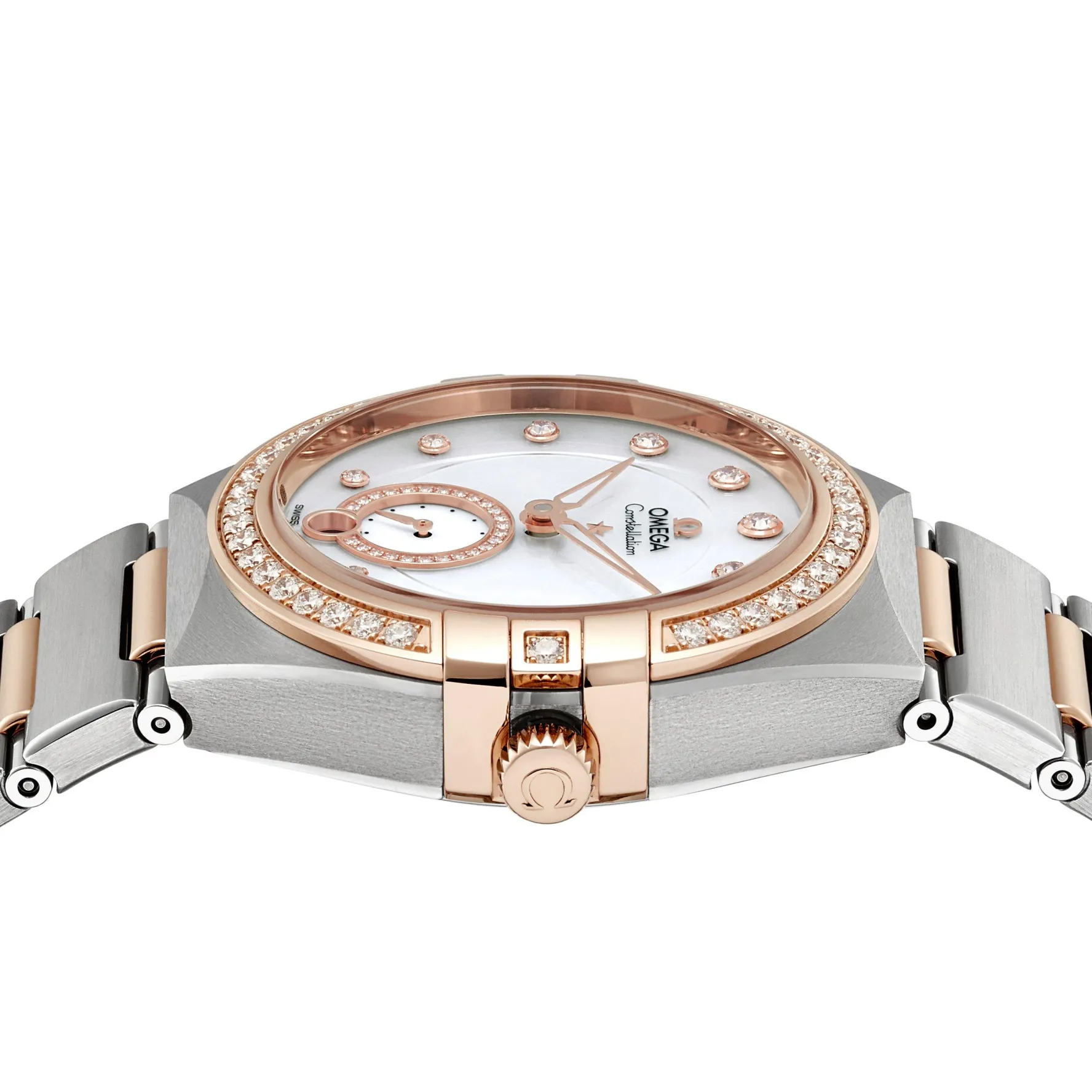 OMEGA Constellation 34mm Stainless Steel 18K Sedna Gold Automatic Ladies Watch