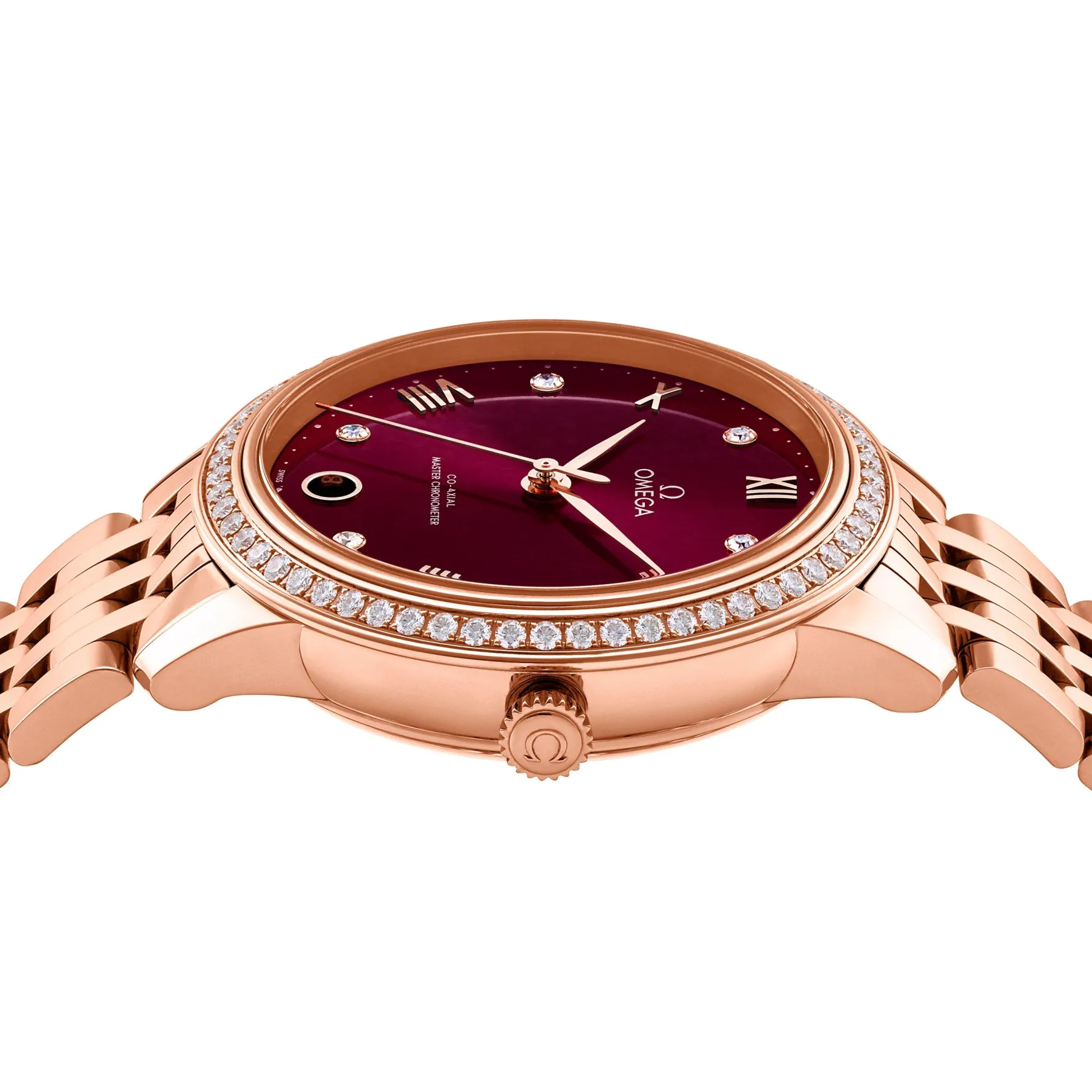 OMEGA De Ville Prestige 34mm 18K Sedna Gold Diamond Automatic Ladies Watch