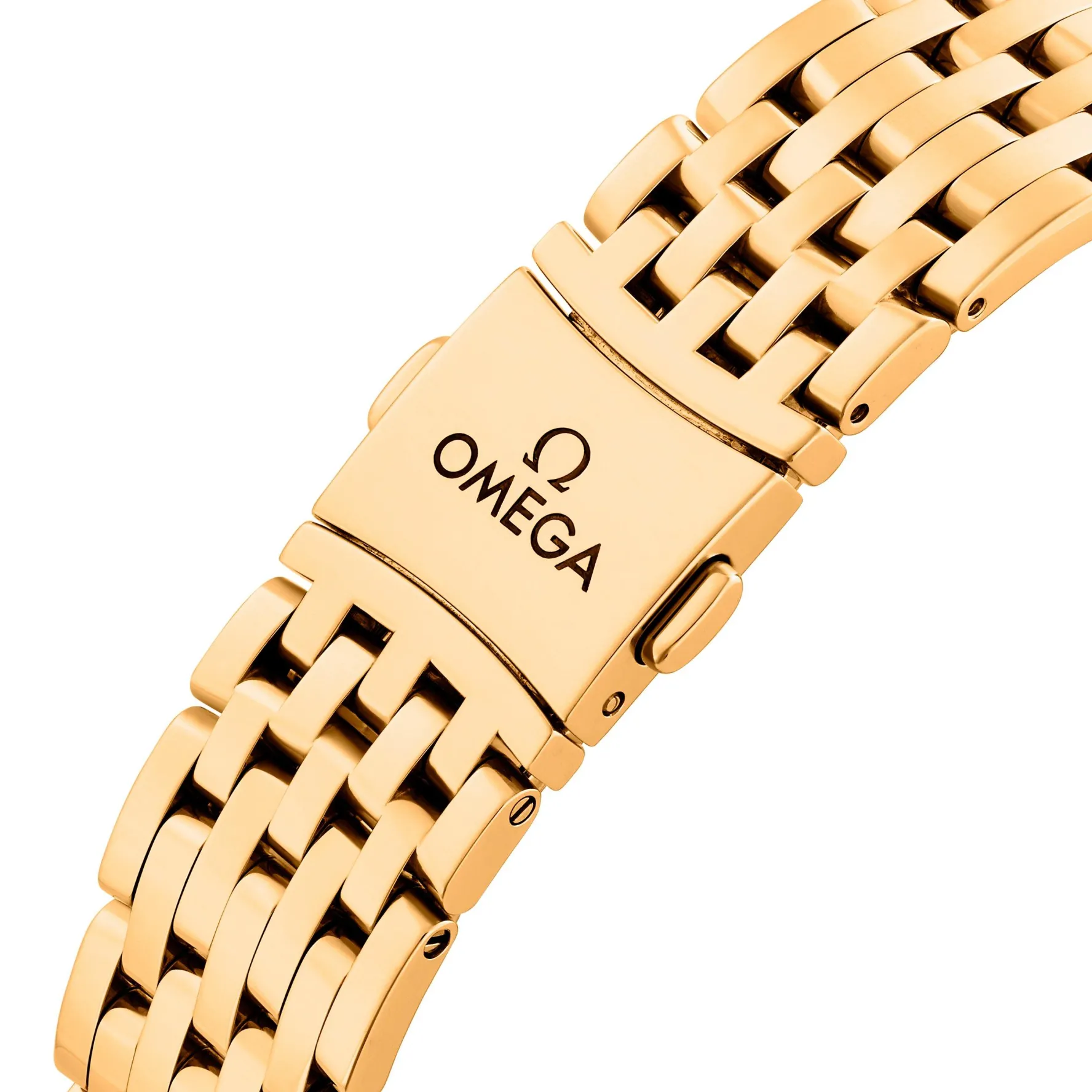 OMEGA De Ville Prestige 34mm 18K Yellow Gold Diamond Automatic Ladies Watch