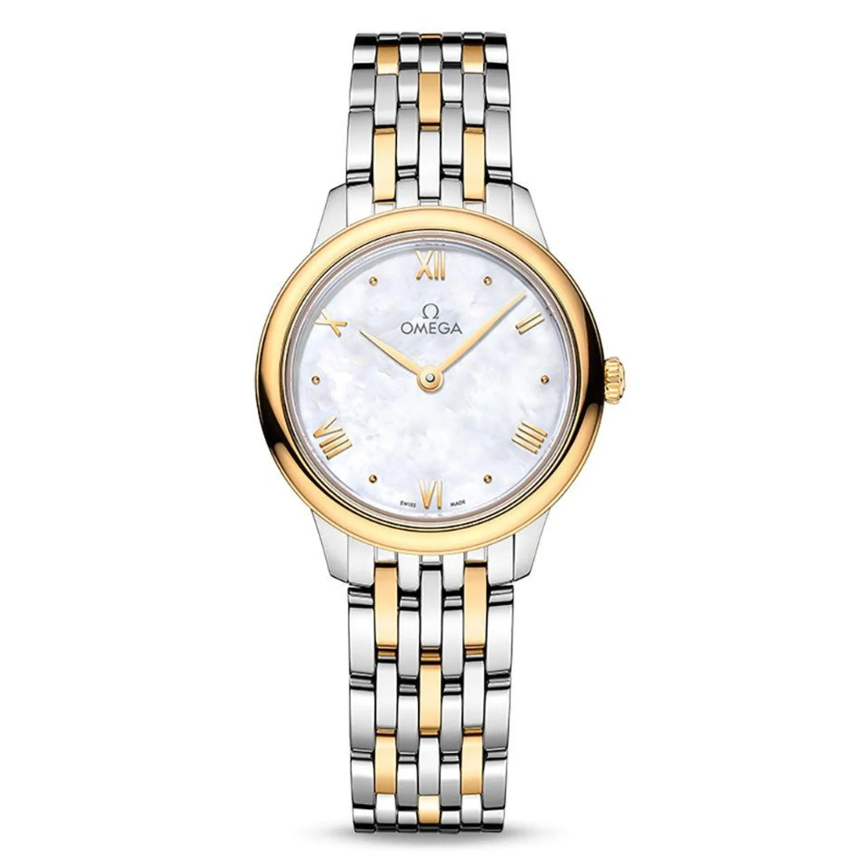 OMEGA De Ville Prestige 27.5mm Stainless Steel and 18K Gold Ladies Watch
