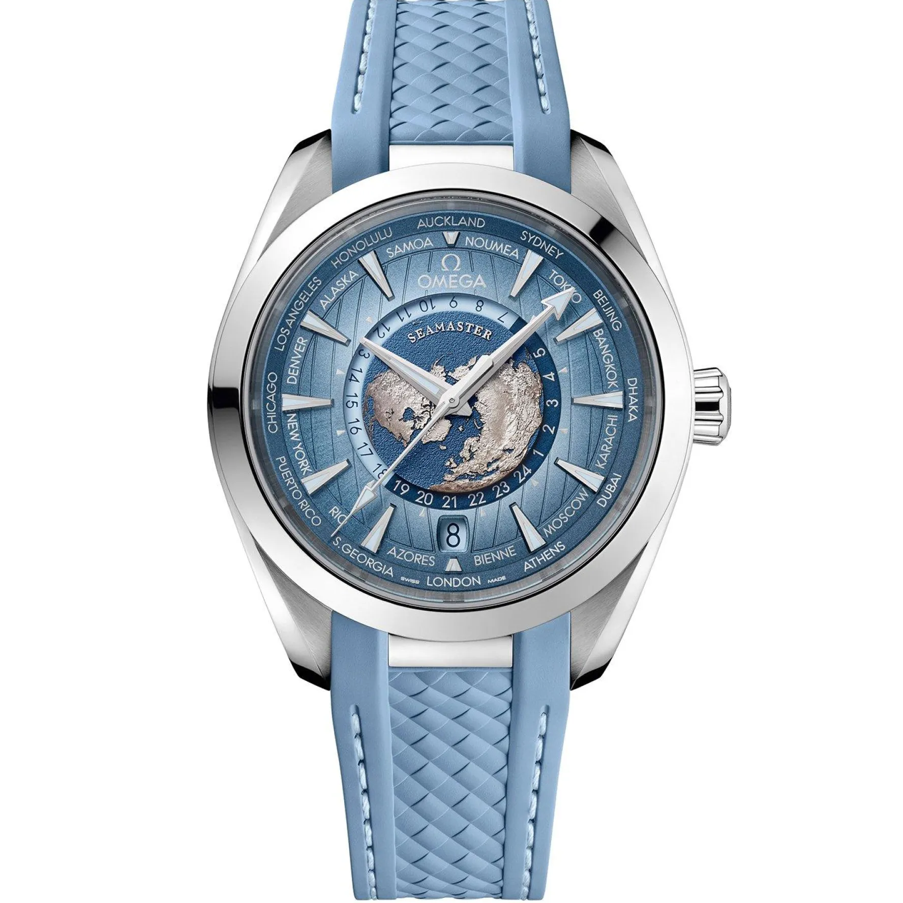 OMEGA Seamaster Aqua Terra 150M 43mm Co-Axial Master Chronometer Worldtimer Men's Watch
