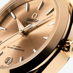 OMEGA Seamaster Aqua Terra 150M 30mm 18K Moonshine Gold Automatic Ladies Watch