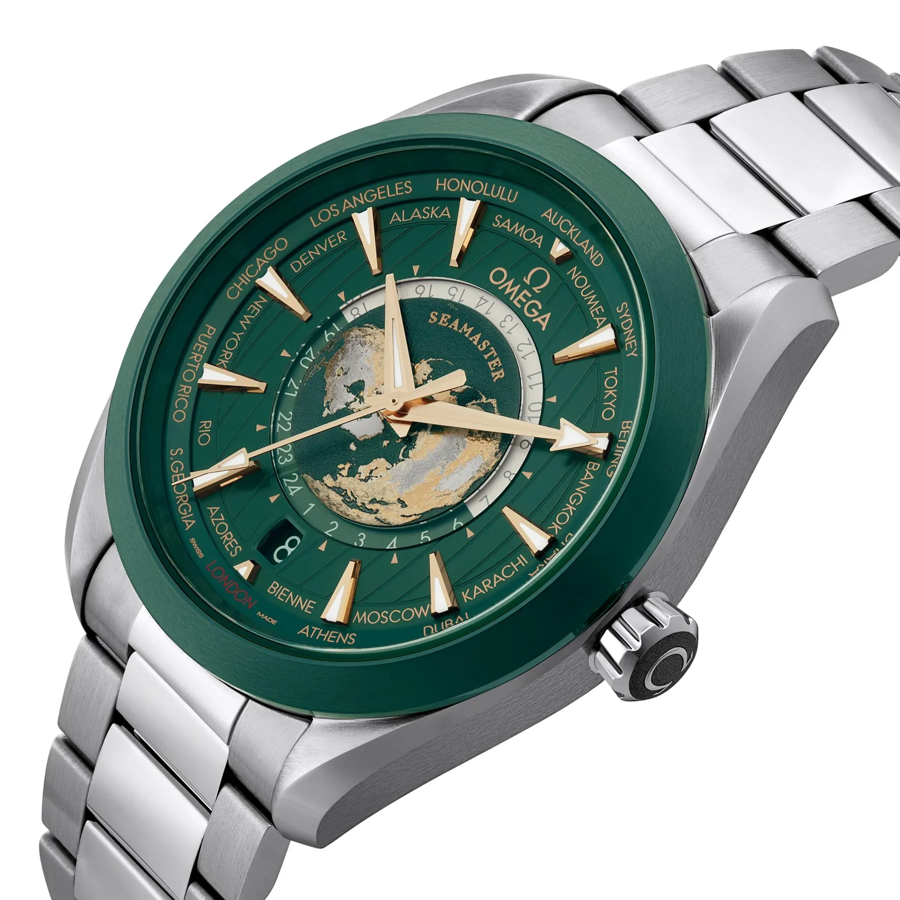 OMEGA Seamaster Aqua Terra 150M 43mm Co-Axial Master Chronometer Worldtimer Men’s Watch