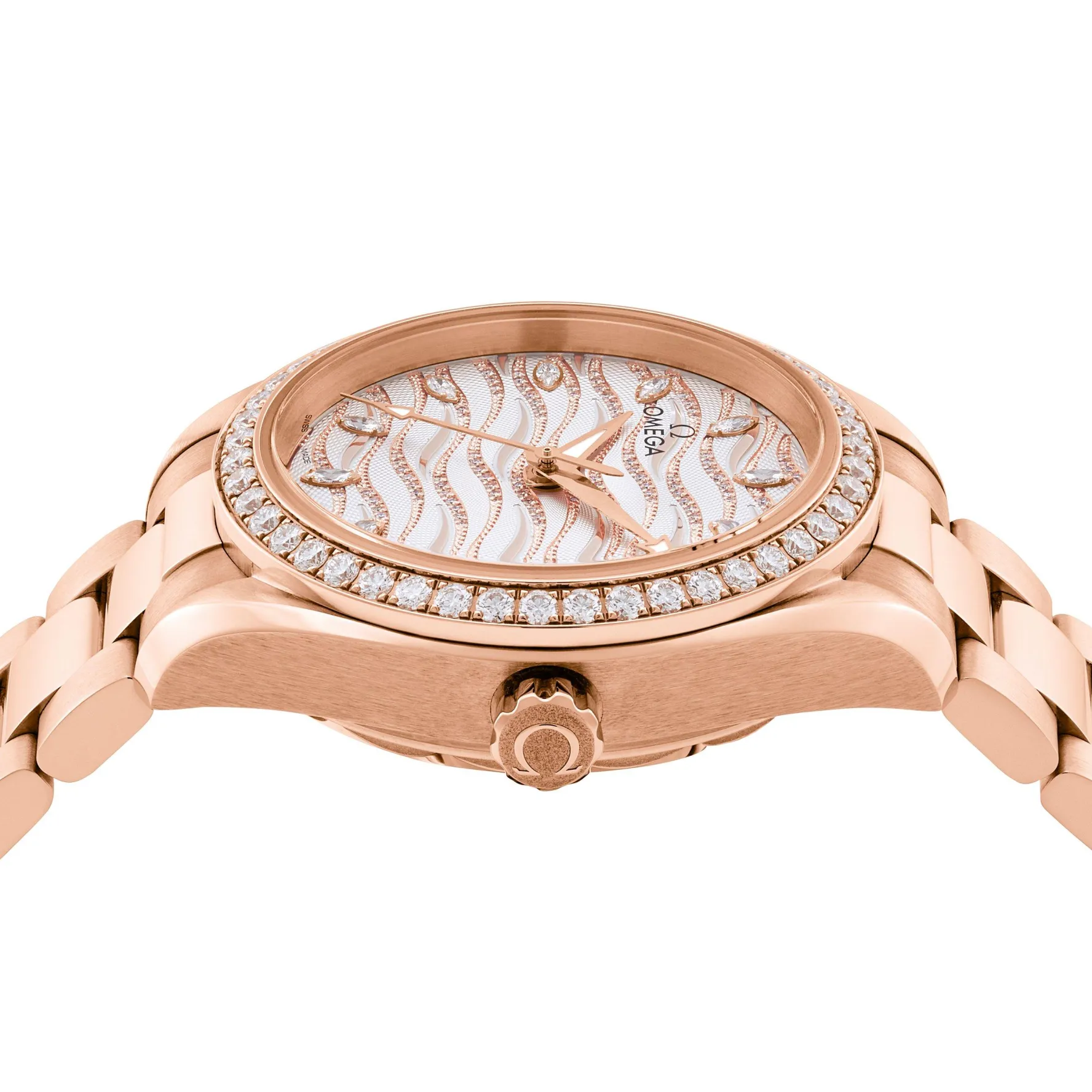 OMEGA Seamaster Aqua Terra 18ct Sedna Gold Automatic Diamond Ladies Watch