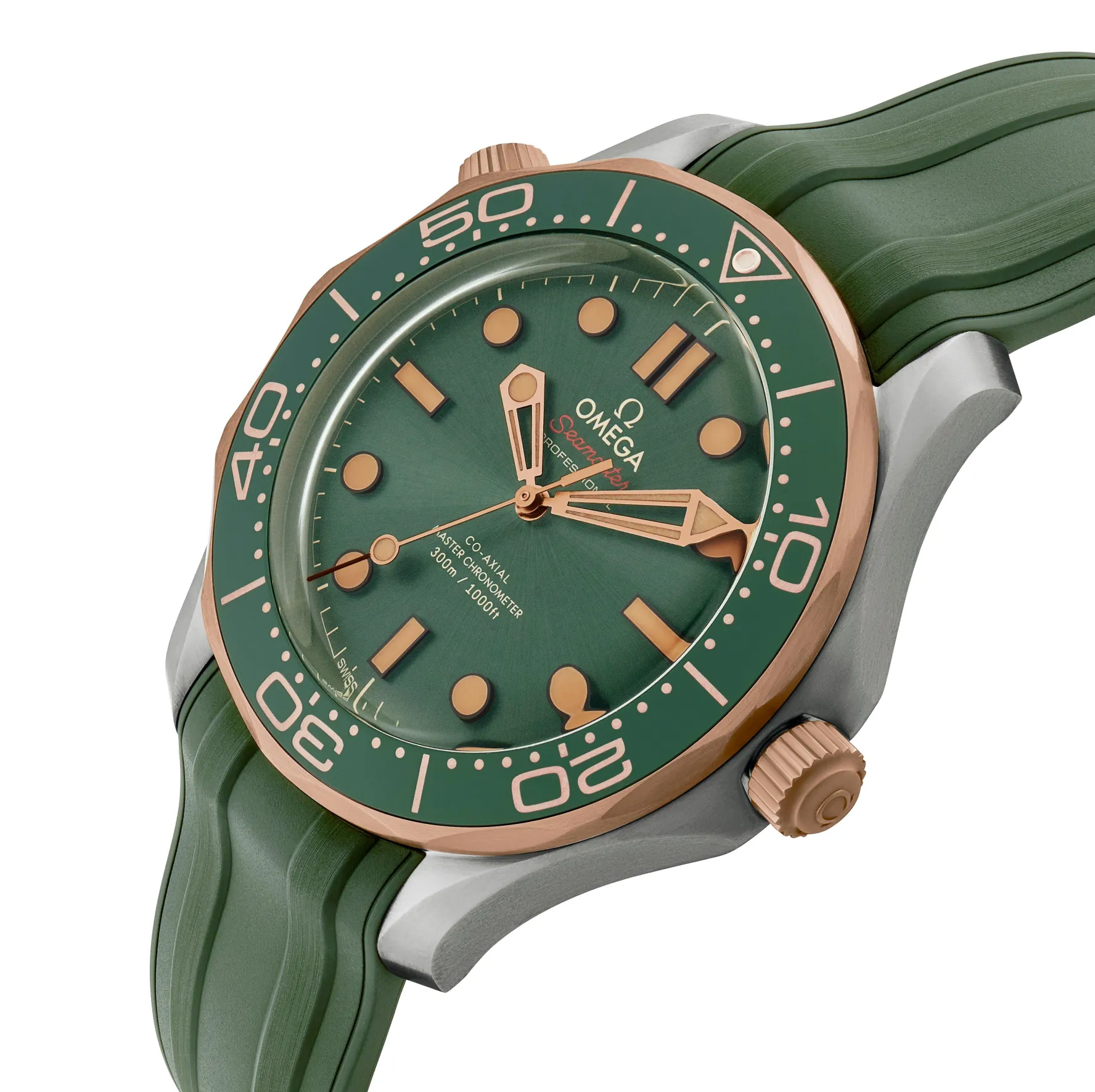OMEGA Seamaster Diver 300M Bronze Gold Titanium Automatic Watch