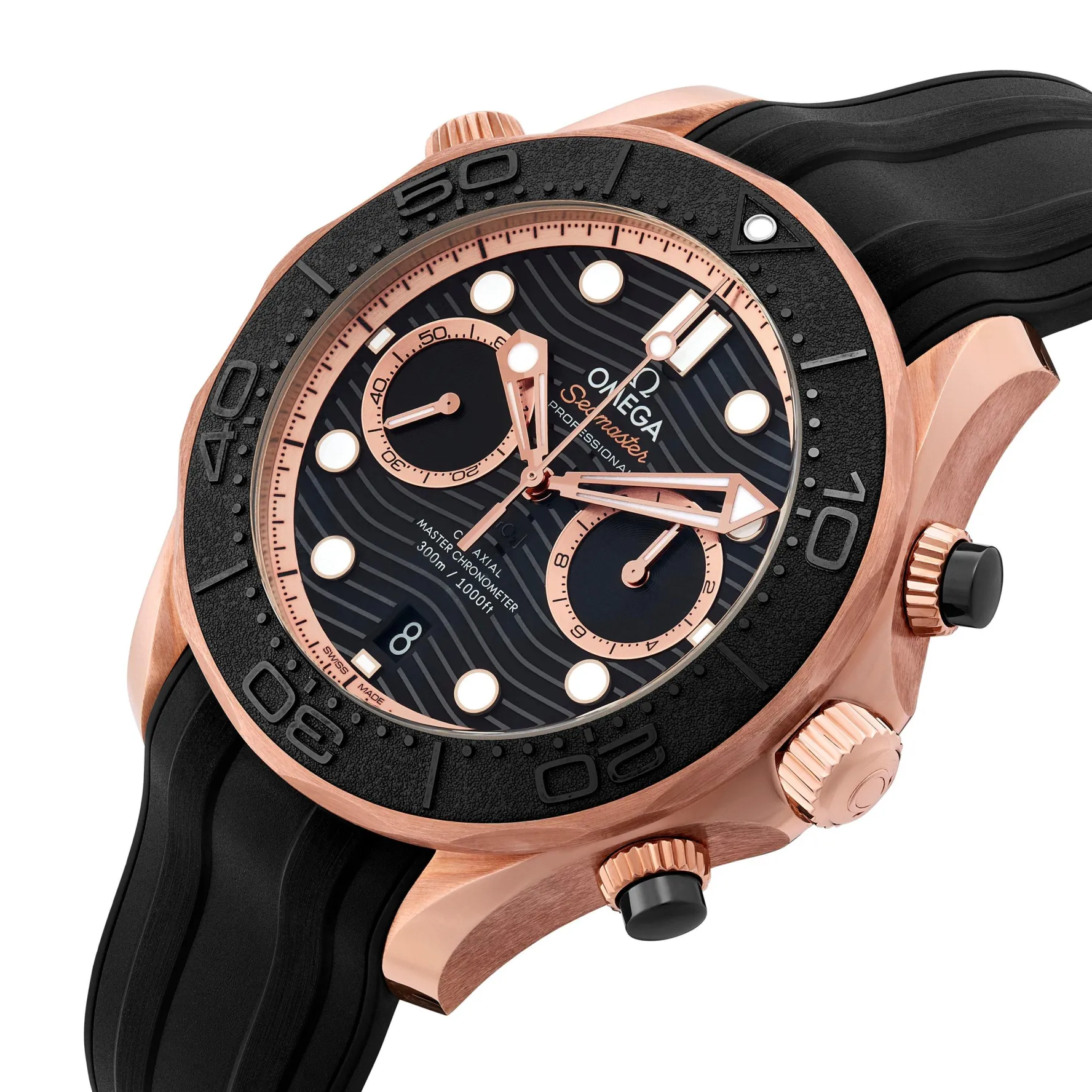 OMEGA Seamaster Diver 300M 44mm 18K Rose Gold Automatic Men's Watch
