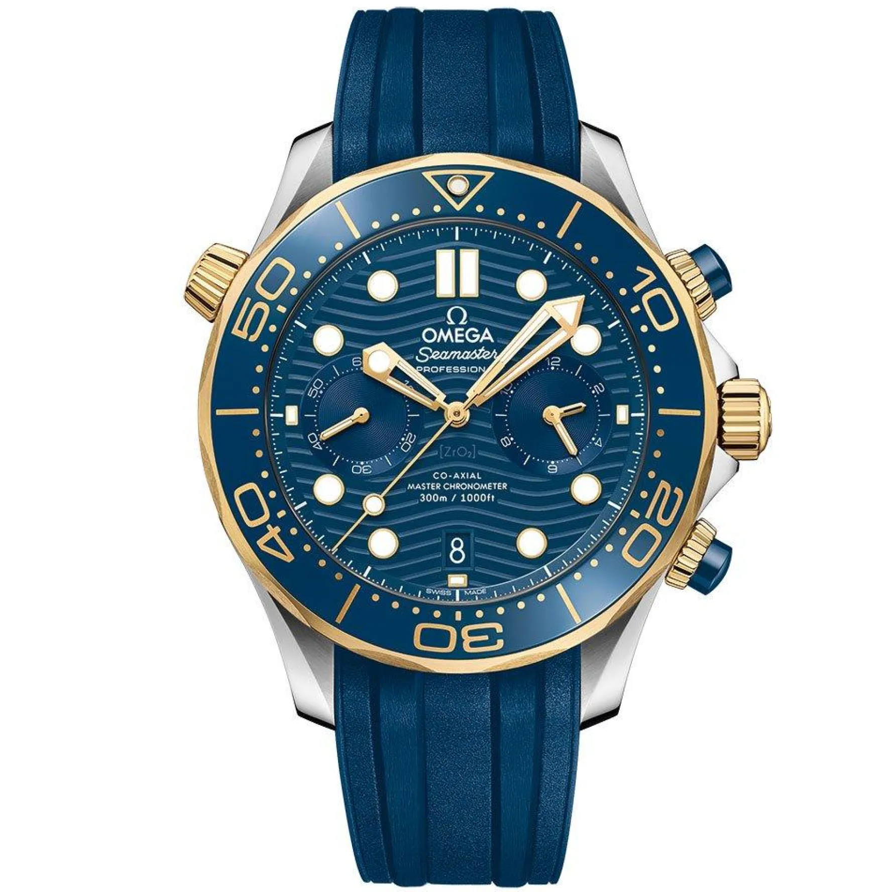OMEGA Seamaster Diver 300M 44mm 18K Gold Chronograph Automatic Men's Watch