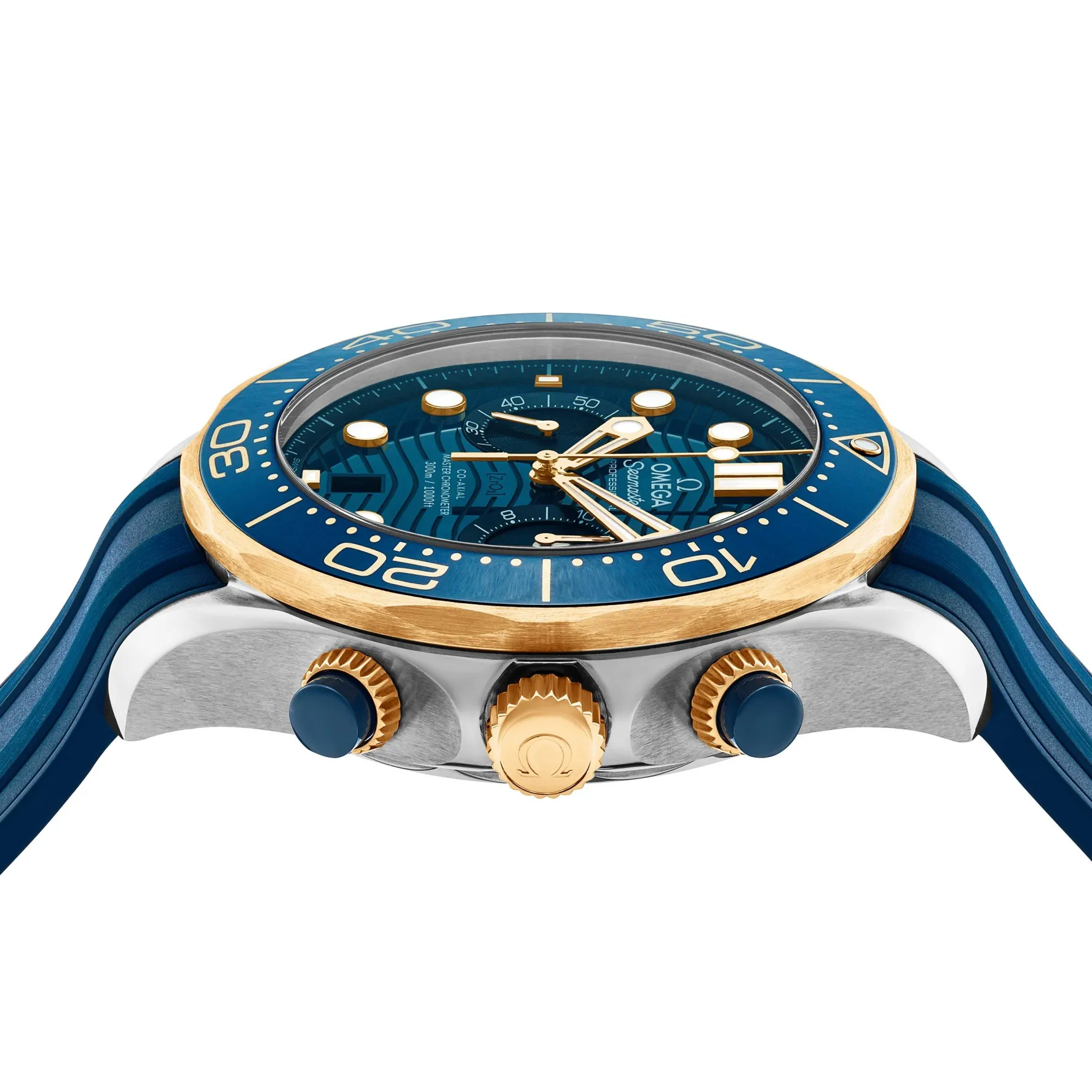 OMEGA Seamaster Diver 300M 44mm 18K Gold Chronograph Automatic Men's Watch