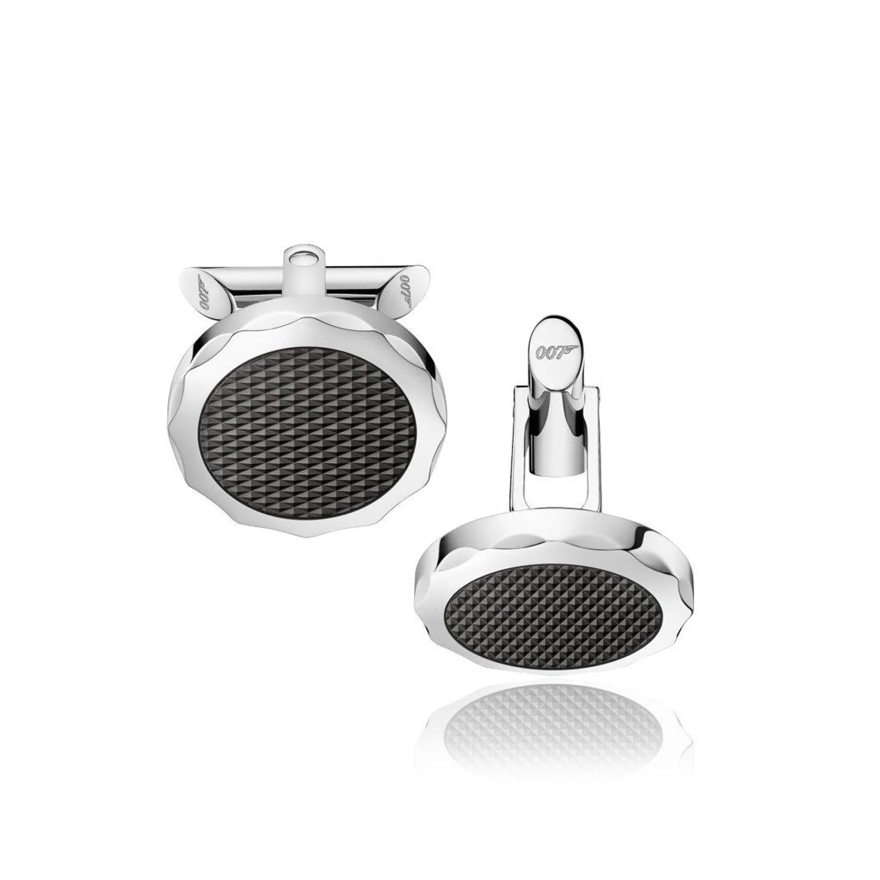 OMEGA Seamaster James Bond 007 Stainless Steel Cufflinks