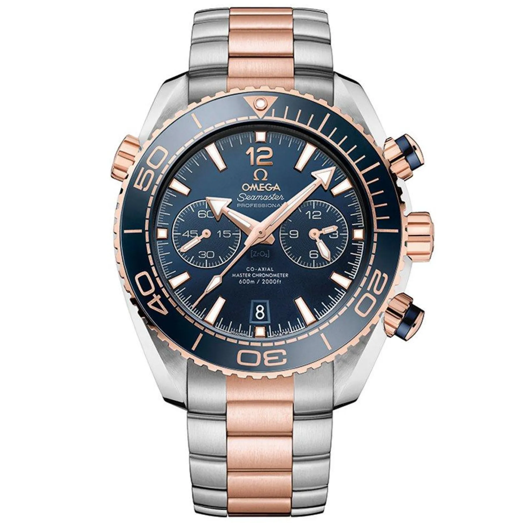 OMEGA Seamaster Planet Ocean 600M 45.5mm Steel and 18K Sedna Gold Men's Watch