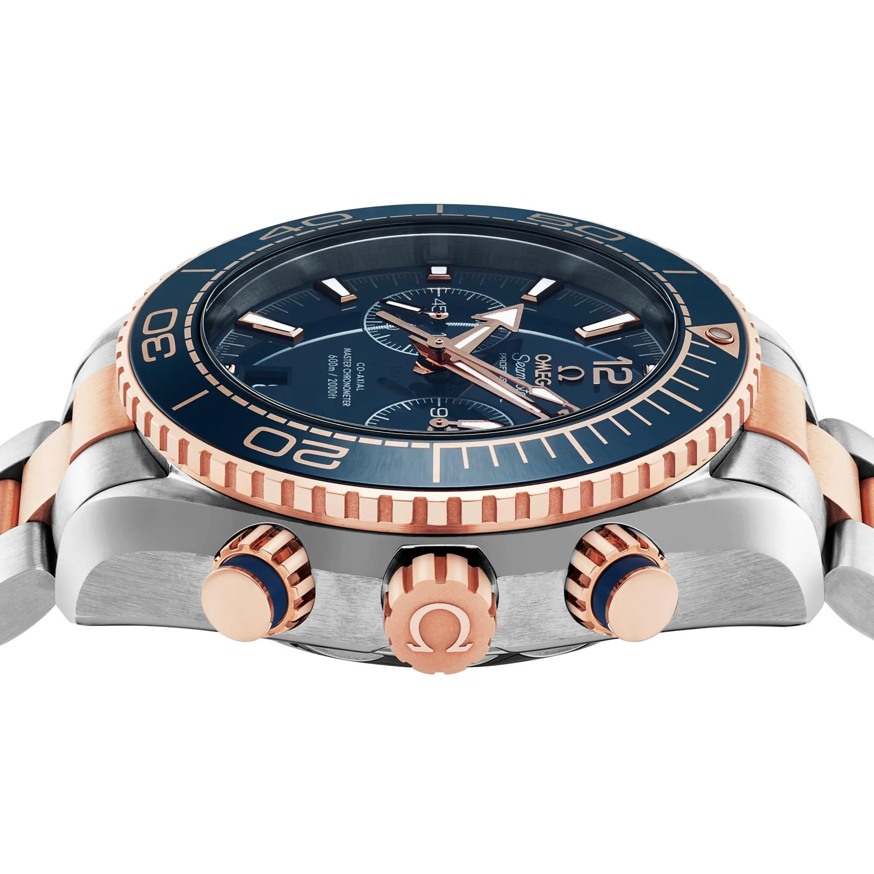 OMEGA Seamaster Planet Ocean 600M 45.5mm Steel and 18K Sedna Gold Men's Watch