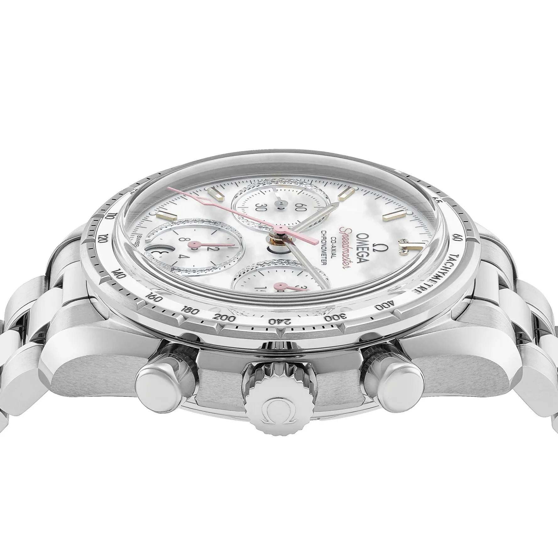 OMEGA Speedmaster 38mm Diamond Chronograph Automatic Ladies Watch