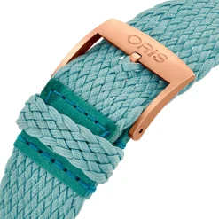 Oris Divers Sixty-Five 'Cotton Candy' Bronze 38mm Blue Perlon Strap Automatic Watch