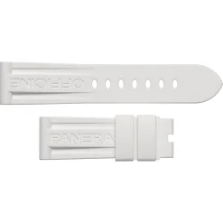 Panerai 24mm White Rubber Watch Strap