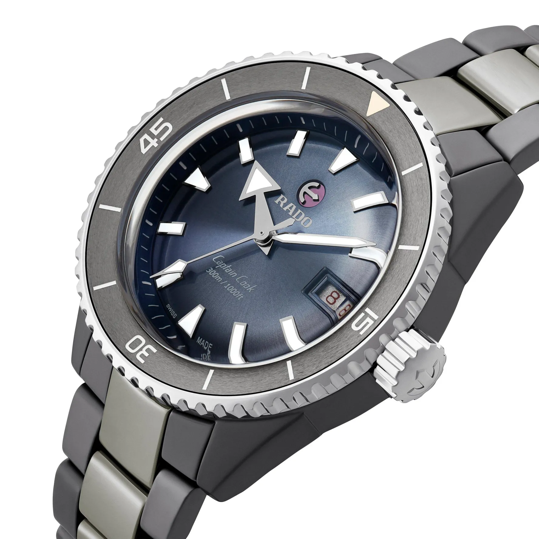 Rado Captain Cook 43mm High-Tech Ceramic Automatic Men’s Watch