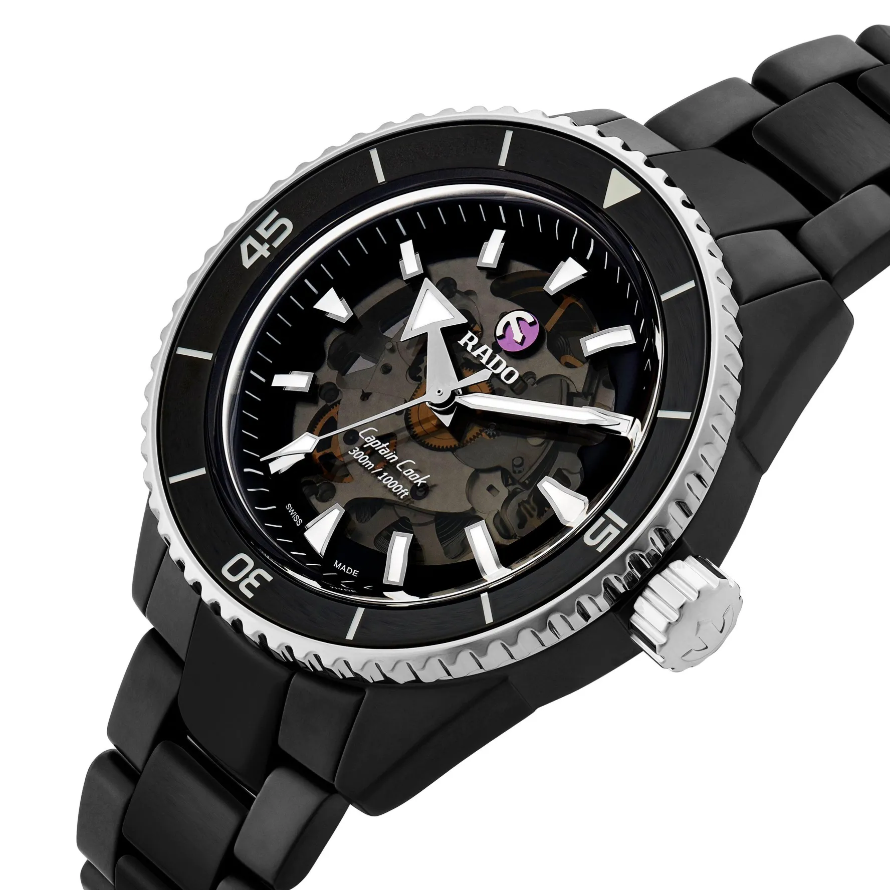 Rado Captain Cook 43mm High-Tech Ceramic Automatic Men's Watch
