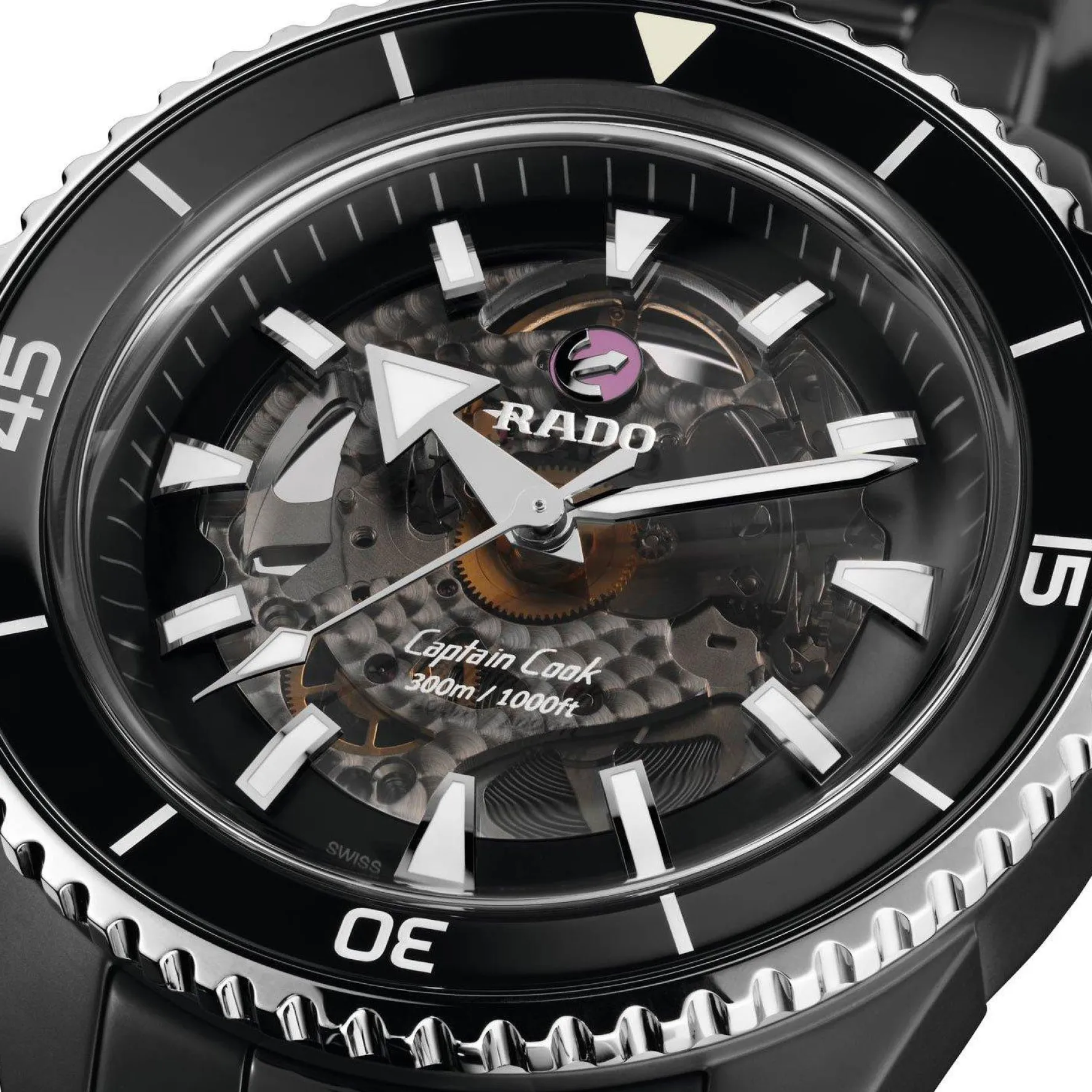 Rado Captain Cook 43mm High-Tech Ceramic Automatic Men's Watch