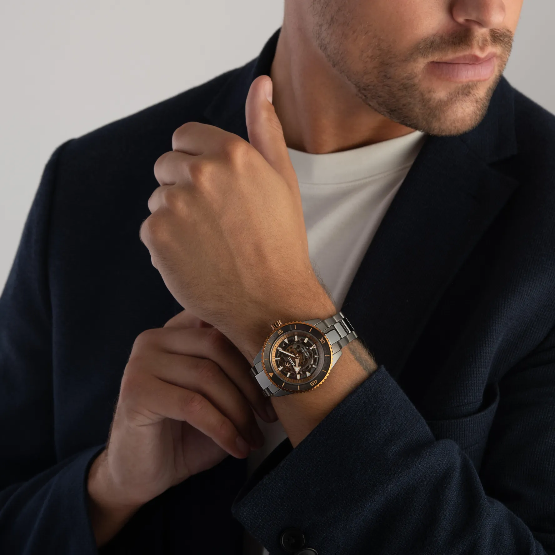 Rado Captain Cook 43mm High-Tech Ceramic Skeleton Automatic Men’s Watch