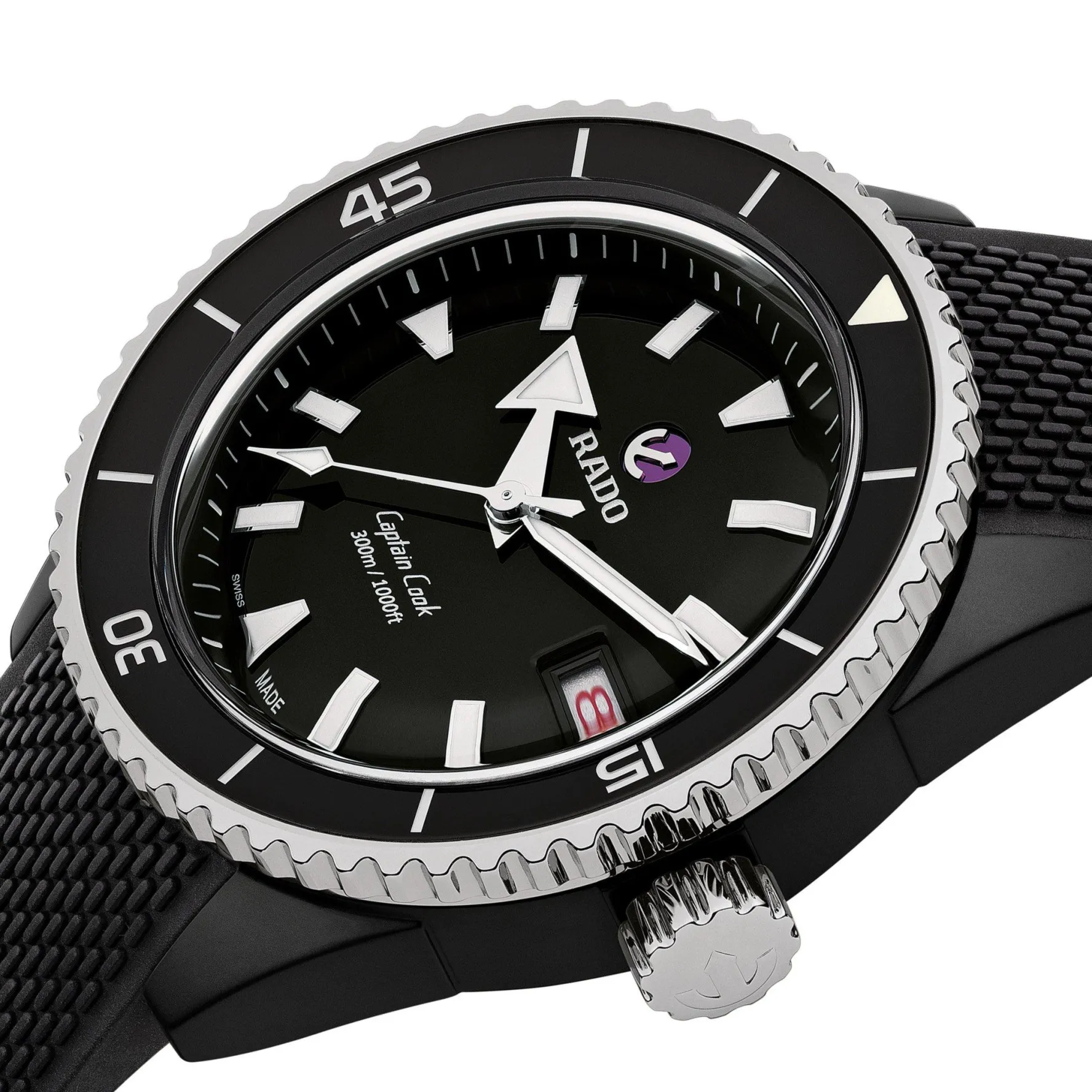 Rado Captain Cook 43mm High-Tech Ceramic Diver Automatic Men’s Watch