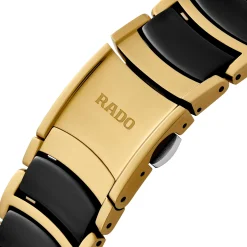 Rado Centrix 39.5mm High-Tech Ceramic and Yellow Gold PVD Diamond Watch